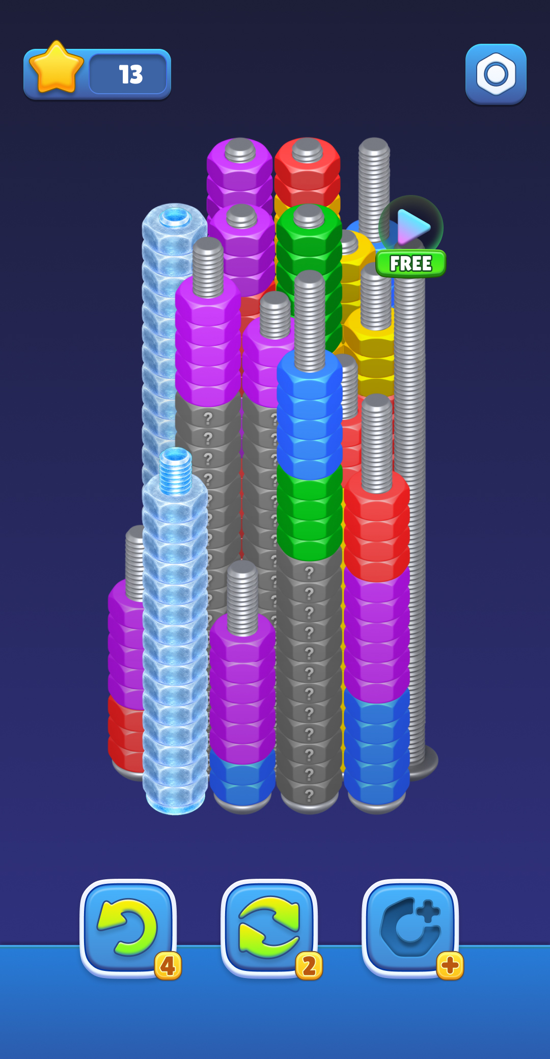Nut Stack：Sort Puzzle screenshot