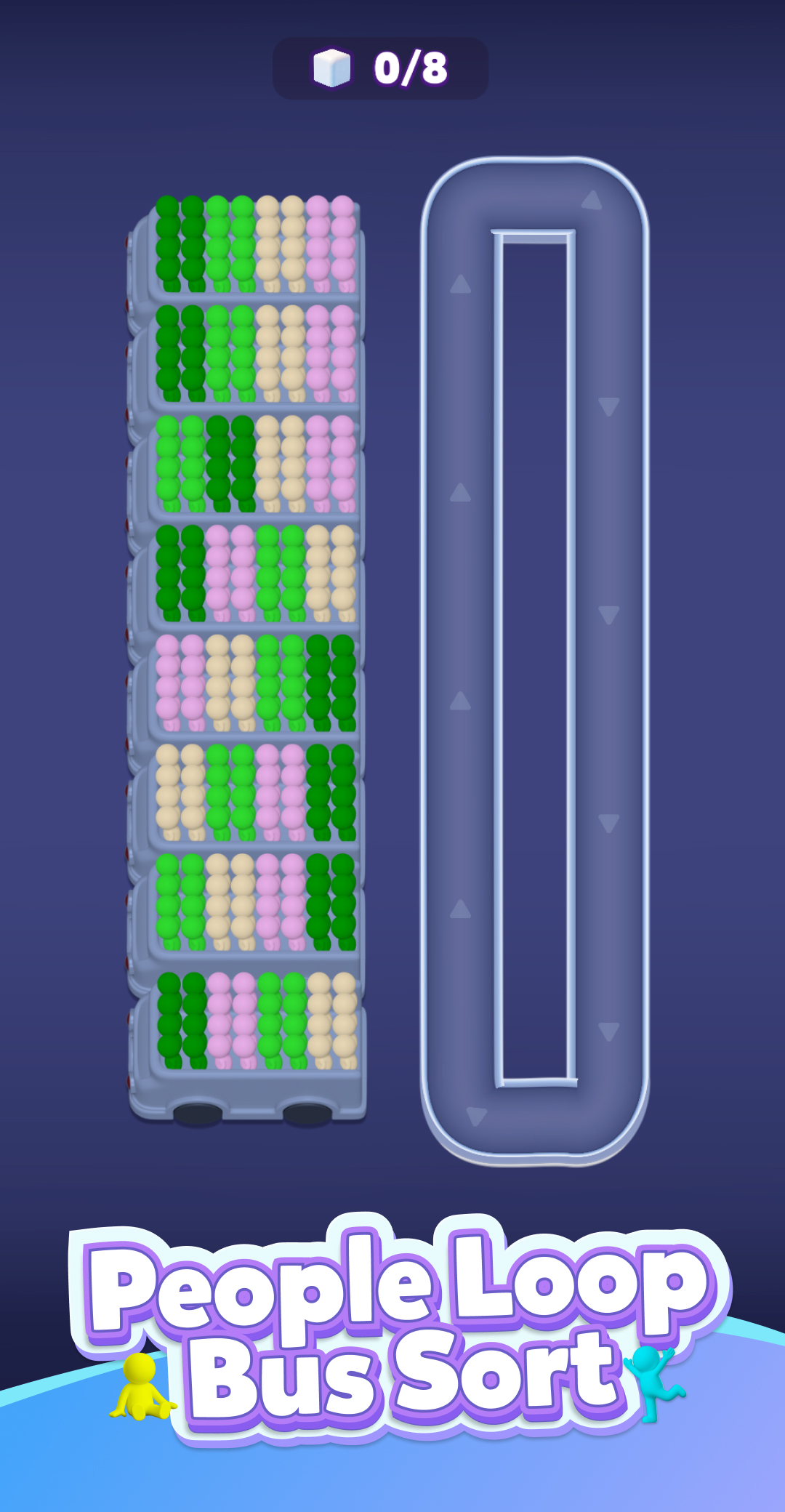 PeopleLoop: Bus Sort gameplay screenshot 2