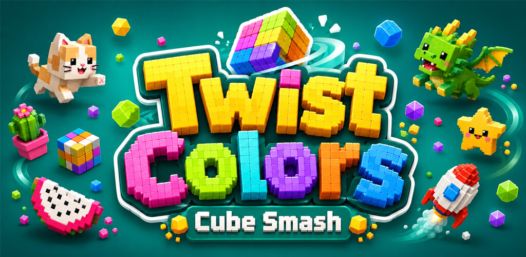 Twist Colors: Cube Smash game preview